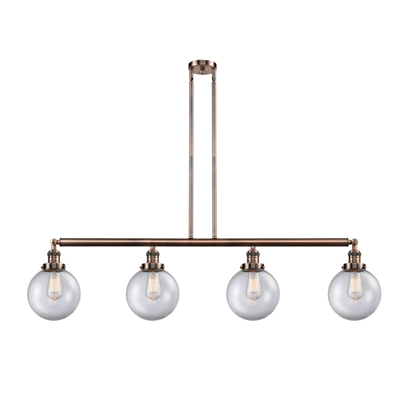 Beacon Island Light shown in the Antique Copper finish with a Clear shade