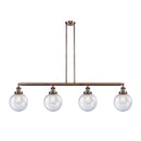 Beacon Island Light shown in the Antique Copper finish with a Seedy shade