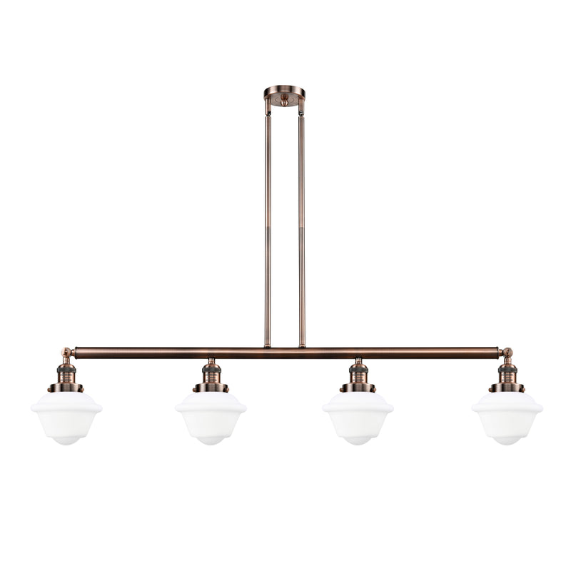 Oxford Island Light shown in the Antique Copper finish with a Matte White shade