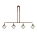 Oxford Island Light shown in the Antique Copper finish with a Seedy shade