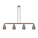 Bell Island Light shown in the Antique Copper finish with a Plated Smoke shade