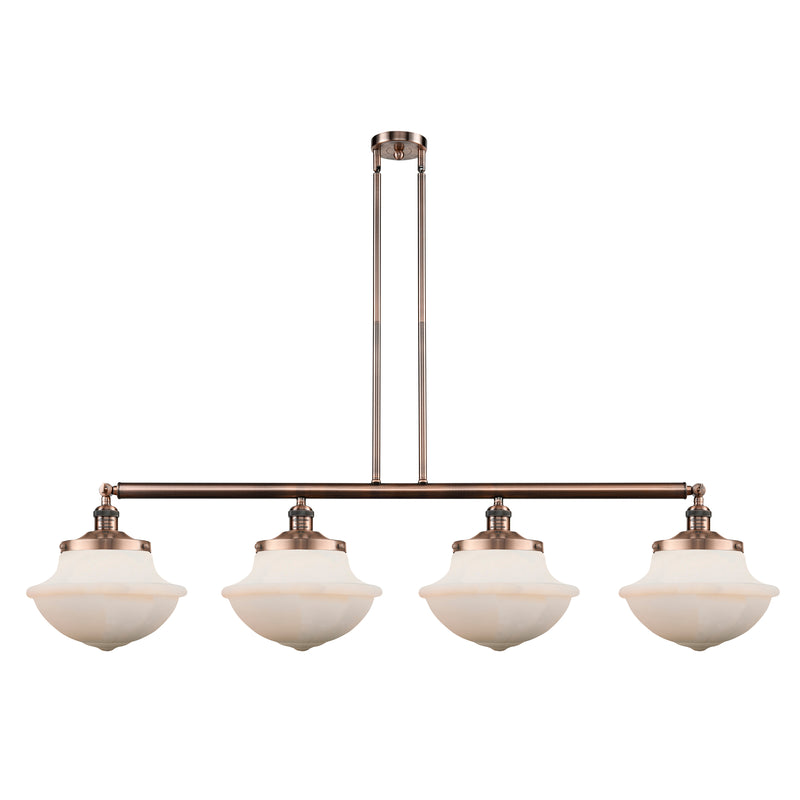 Oxford Island Light shown in the Antique Copper finish with a Matte White shade