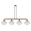 Oxford Island Light shown in the Antique Copper finish with a Clear shade