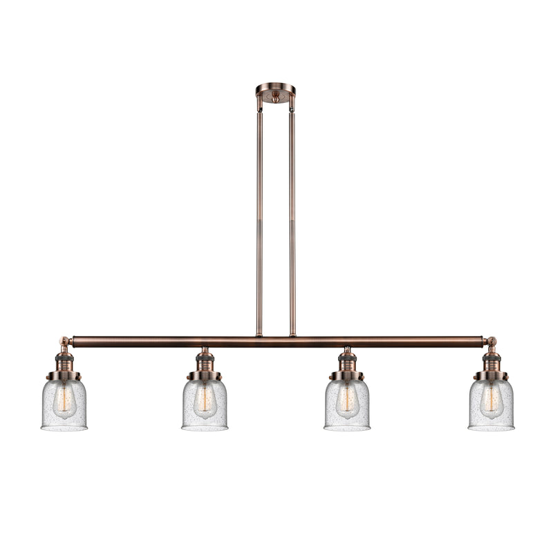 Bell Island Light shown in the Antique Copper finish with a Seedy shade