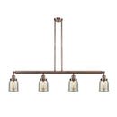 Bell Island Light shown in the Antique Copper finish with a Silver Plated Mercury shade