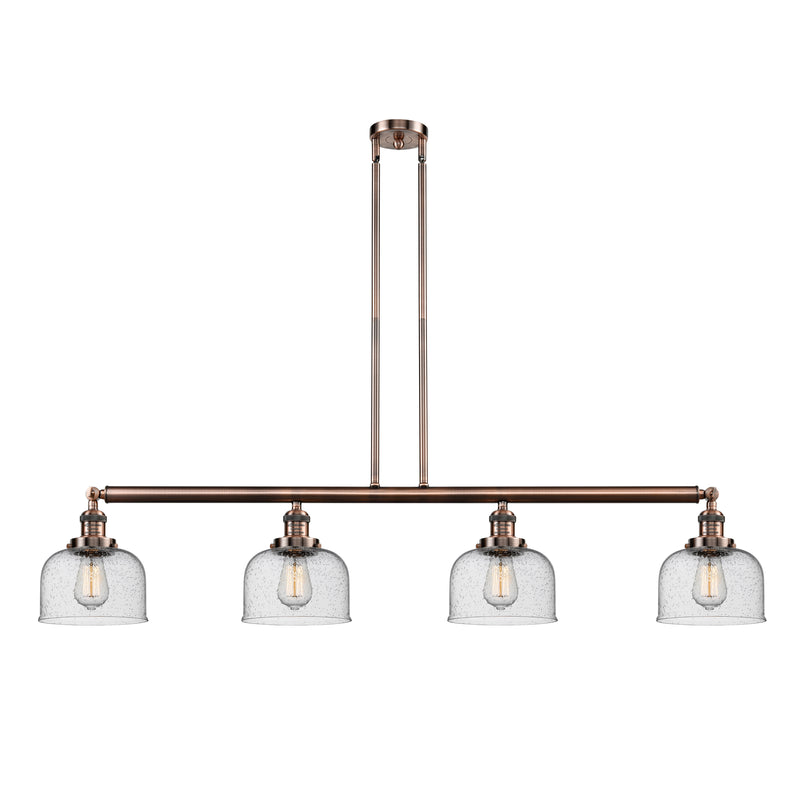 Bell Island Light shown in the Antique Copper finish with a Seedy shade