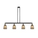 Chatham Island Light shown in the Black Antique Brass finish with a Mercury shade