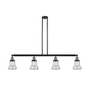 Bellmont Island Light shown in the Black Antique Brass finish with a Clear shade