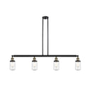 Dover Island Light shown in the Black Antique Brass finish with a Seedy shade