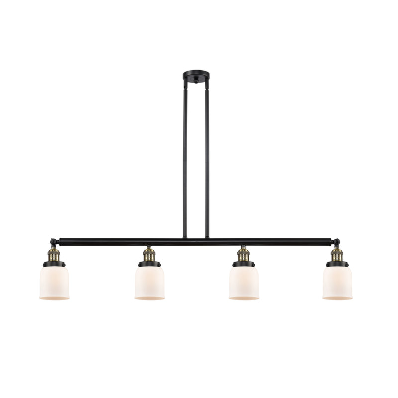 Bell Island Light shown in the Black Antique Brass finish with a Matte White shade