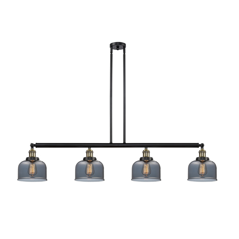 Bell Island Light shown in the Black Antique Brass finish with a Plated Smoke shade