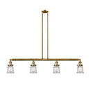 Canton Island Light shown in the Brushed Brass finish with a Clear shade