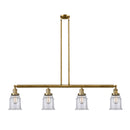 Canton Island Light shown in the Brushed Brass finish with a Clear shade