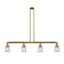 Canton Island Light shown in the Brushed Brass finish with a Seedy shade