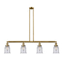 Canton Island Light shown in the Brushed Brass finish with a Seedy shade