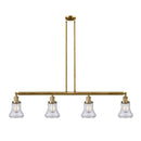 Bellmont Island Light shown in the Brushed Brass finish with a Clear shade