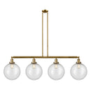 Beacon Island Light shown in the Brushed Brass finish with a Seedy shade