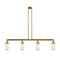 Dover Island Light shown in the Brushed Brass finish with a Matte White shade