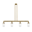 Dover Island Light shown in the Brushed Brass finish with a Clear shade