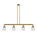 Bell Island Light shown in the Brushed Brass finish with a Clear shade