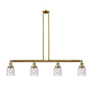 Bell Island Light shown in the Brushed Brass finish with a Seedy shade