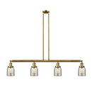 Bell Island Light shown in the Brushed Brass finish with a Silver Plated Mercury shade