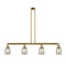 Bell Island Light shown in the Brushed Brass finish with a Silver Plated Mercury shade