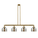 Bell Island Light shown in the Brushed Brass finish with a Silver Plated Mercury shade