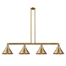 Briarcliff Island Light shown in the Brushed Brass finish with a Brushed Brass shade