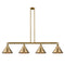 Briarcliff Island Light shown in the Brushed Brass finish with a Brushed Brass shade