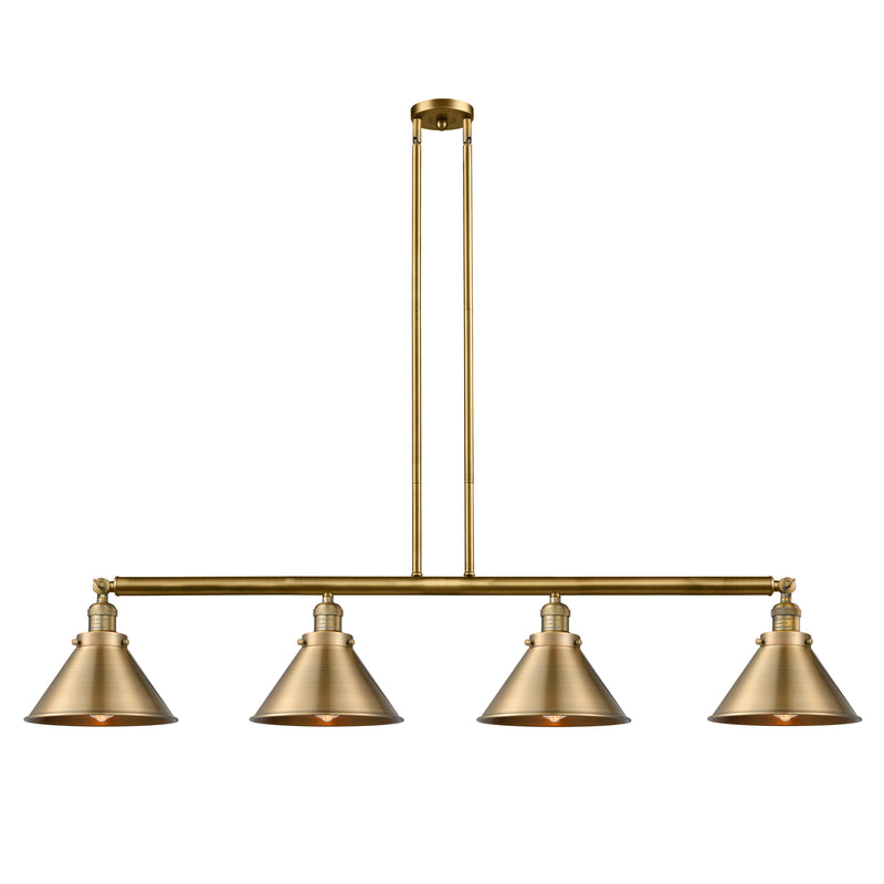 Briarcliff Island Light shown in the Brushed Brass finish with a Brushed Brass shade