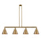 Appalachian Island Light shown in the Brushed Brass finish with a Brushed Brass shade