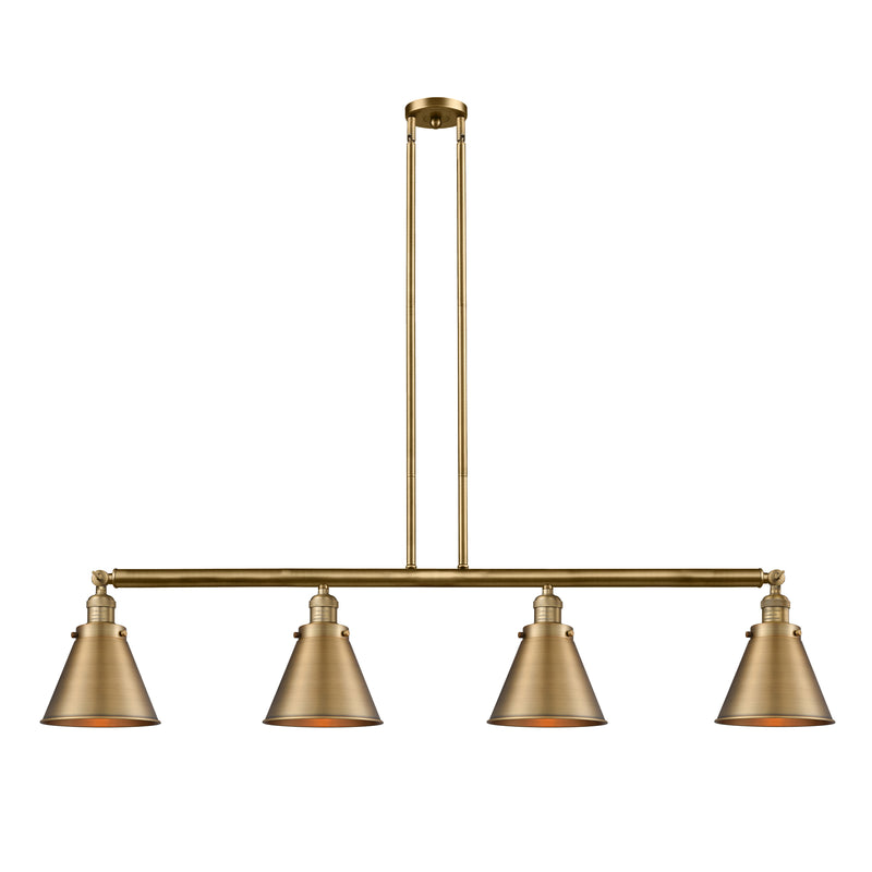 Appalachian Island Light shown in the Brushed Brass finish with a Brushed Brass shade