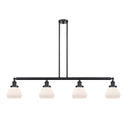 Fulton Island Light shown in the Matte Black finish with a Matte White shade