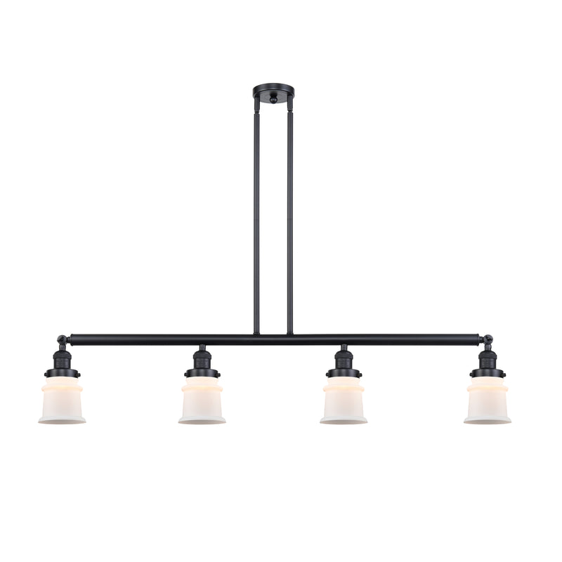 Canton Island Light shown in the Matte Black finish with a Matte White shade