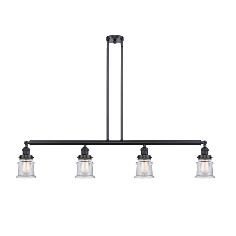 Canton Island Light shown in the Matte Black finish with a Clear shade