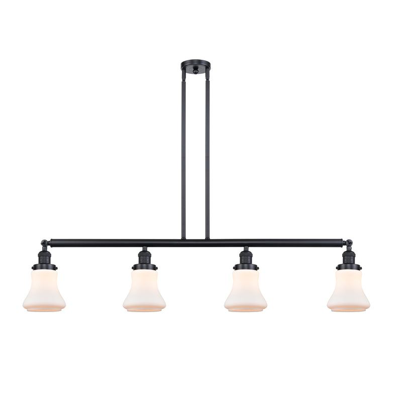 Bellmont Island Light shown in the Matte Black finish with a Matte White shade