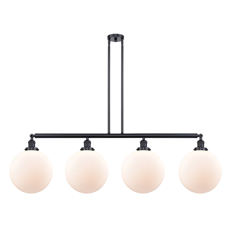 Beacon Island Light shown in the Matte Black finish with a Matte White shade