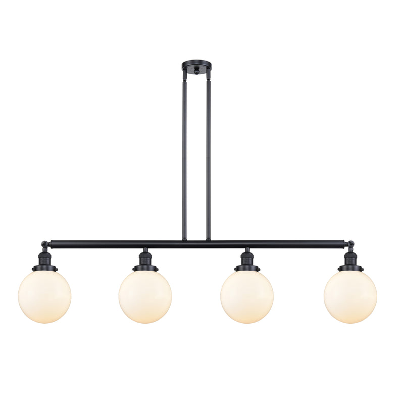 Beacon Island Light shown in the Matte Black finish with a Matte White shade