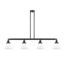 Cone Island Light shown in the Matte Black finish with a Matte White shade