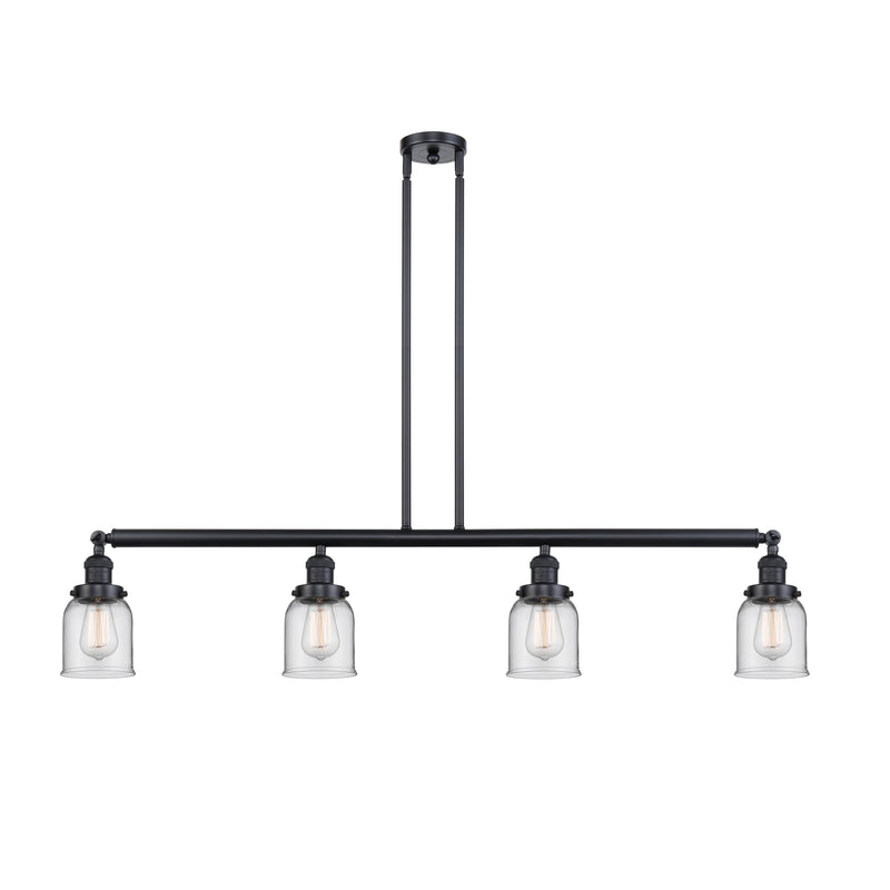 Bell Island Light shown in the Matte Black finish with a Clear shade