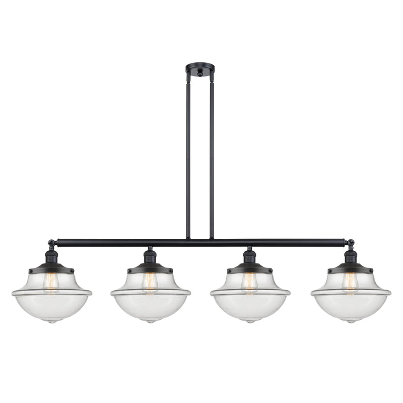 Oxford Island Light shown in the Matte Black finish with a Clear shade