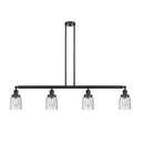 Bell Island Light shown in the Matte Black finish with a Seedy shade