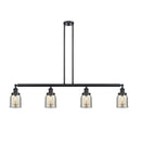 Bell Island Light shown in the Matte Black finish with a Silver Plated Mercury shade