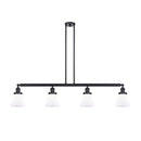 Cone Island Light shown in the Matte Black finish with a Matte White shade