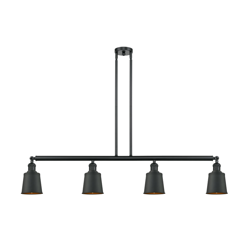 Addison Island Light shown in the Matte Black finish with a Matte Black shade