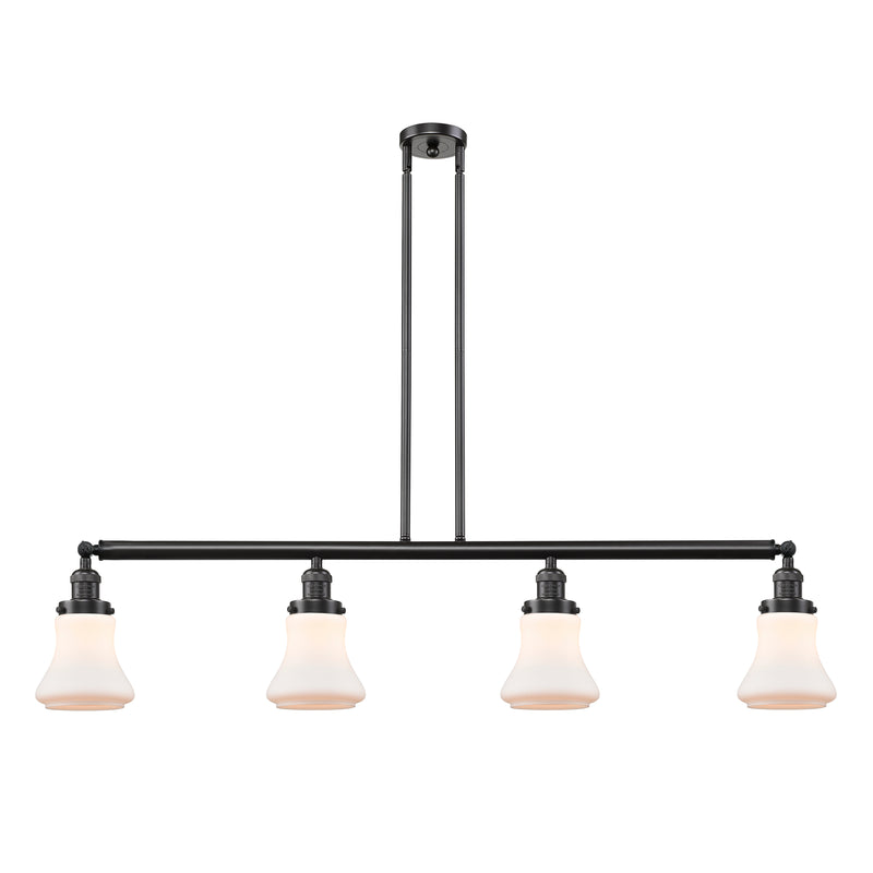 Bellmont Island Light shown in the Oil Rubbed Bronze finish with a Matte White shade