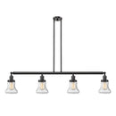 Bellmont Island Light shown in the Oil Rubbed Bronze finish with a Seedy shade