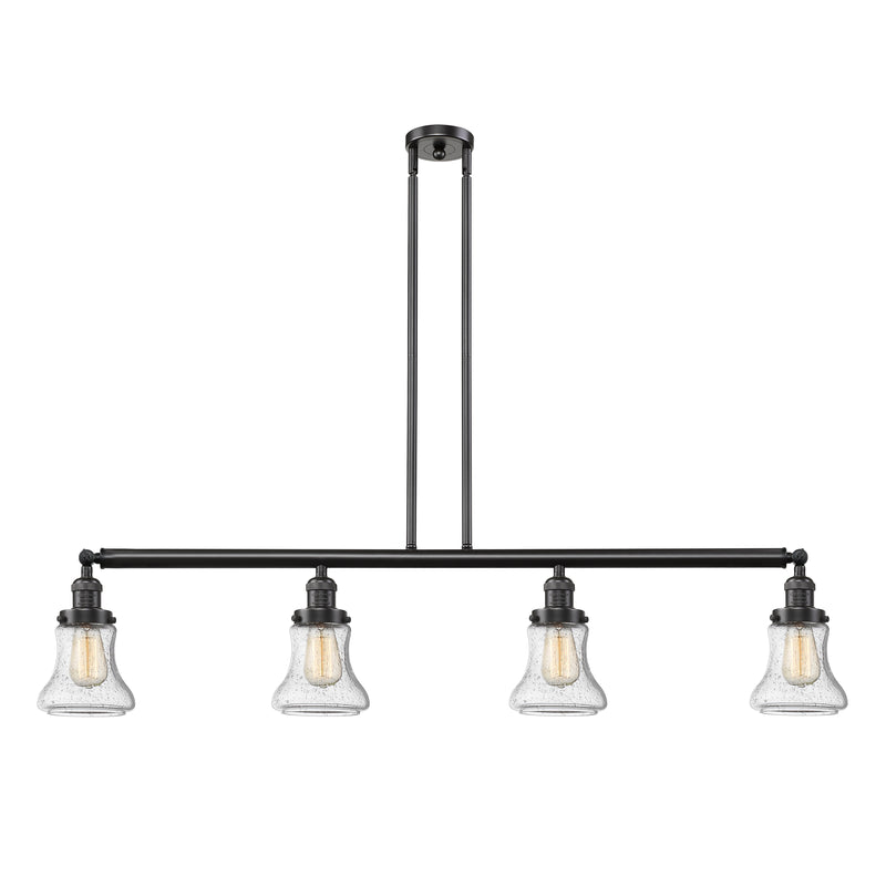 Bellmont Island Light shown in the Oil Rubbed Bronze finish with a Seedy shade