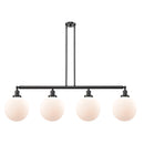 Beacon Island Light shown in the Oil Rubbed Bronze finish with a Matte White shade